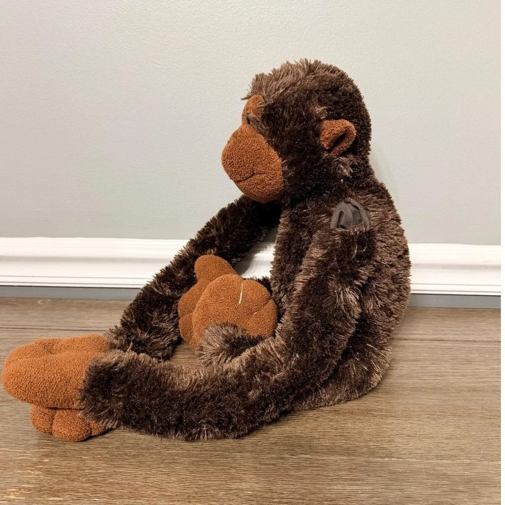 Fiesta Charlie Dark Brown Hanging Pull Arm Monkey Plush Stuffed Animal Toy